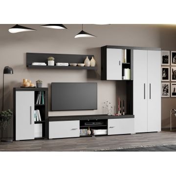 Set Mobila Living Monocrom Alb / Ferrara C02