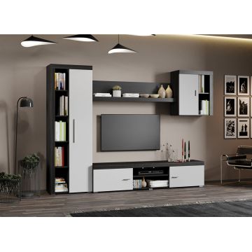 Set Mobila Living Monocrom Alb / Ferrara C10