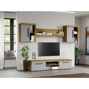 Set Mobilier Living Gri cu Flagstaff-Atena-C11