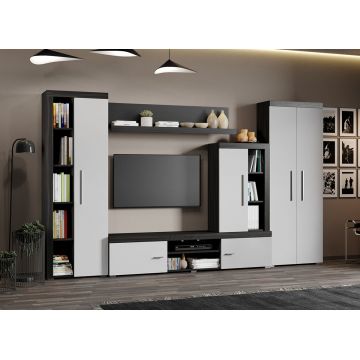 Set Mobilier Living Alb cu Ferrara Sam-C08