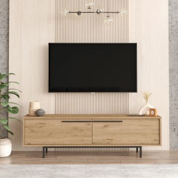 Comoda TV Bedora, 160x35.5x45.1 cm, PAL, maro