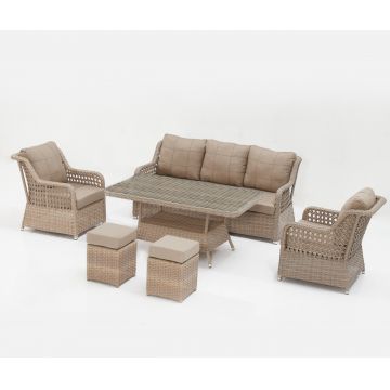 Set de gradina Cenova 311S Cappuccino 180x85x85 cm