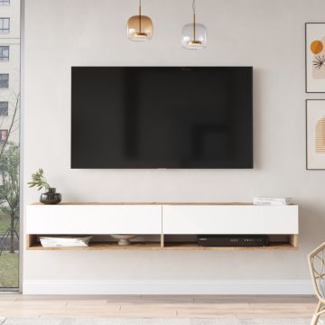 Comoda TV FR9 Athlantic Pine-Alb