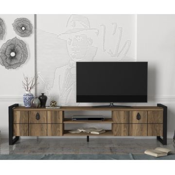 Comoda TV Lost Walnut-Negru