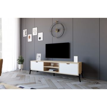 Comoda TV Nost - Sapphire Oak, Alb