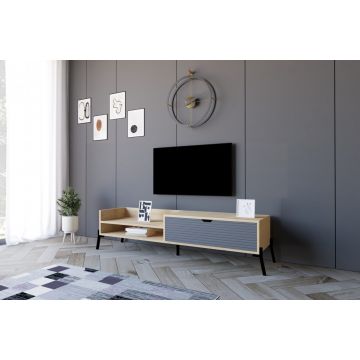 Comoda TV Trezza - Sapphire Oak, Antracite