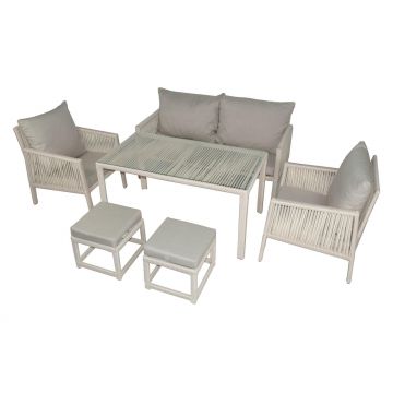 Set De Lounge De Grădină Otto Sofa, Maro Inchis, 154X82X69 Cm