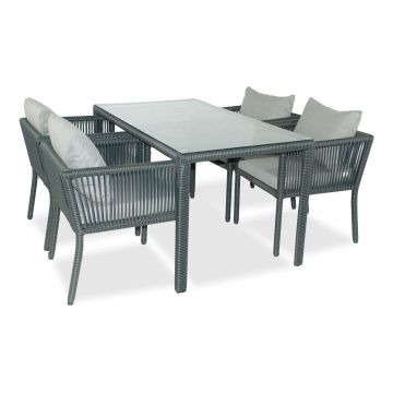 Set De Lounge De Grădină Vera 140, Maro Inchis, 140X75X80 Cm