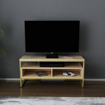 Comoda TV Merrion - Gold, Oak