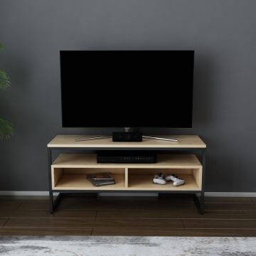 Comoda TV Merrion - Negru, Oak