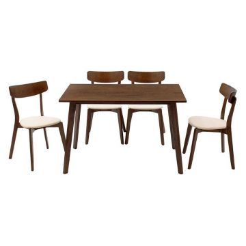 Set de dining Benson - Toto 5 piese 120x75x75cm