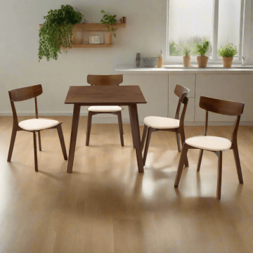 Set de dining Benson - Toto 5 piese 80x80x75cm